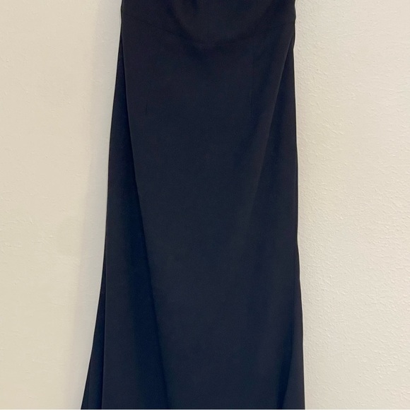 Jarlo Evening Dress Black Spaghetti Strap Event Dress Size 4 - Picture 9 of 14